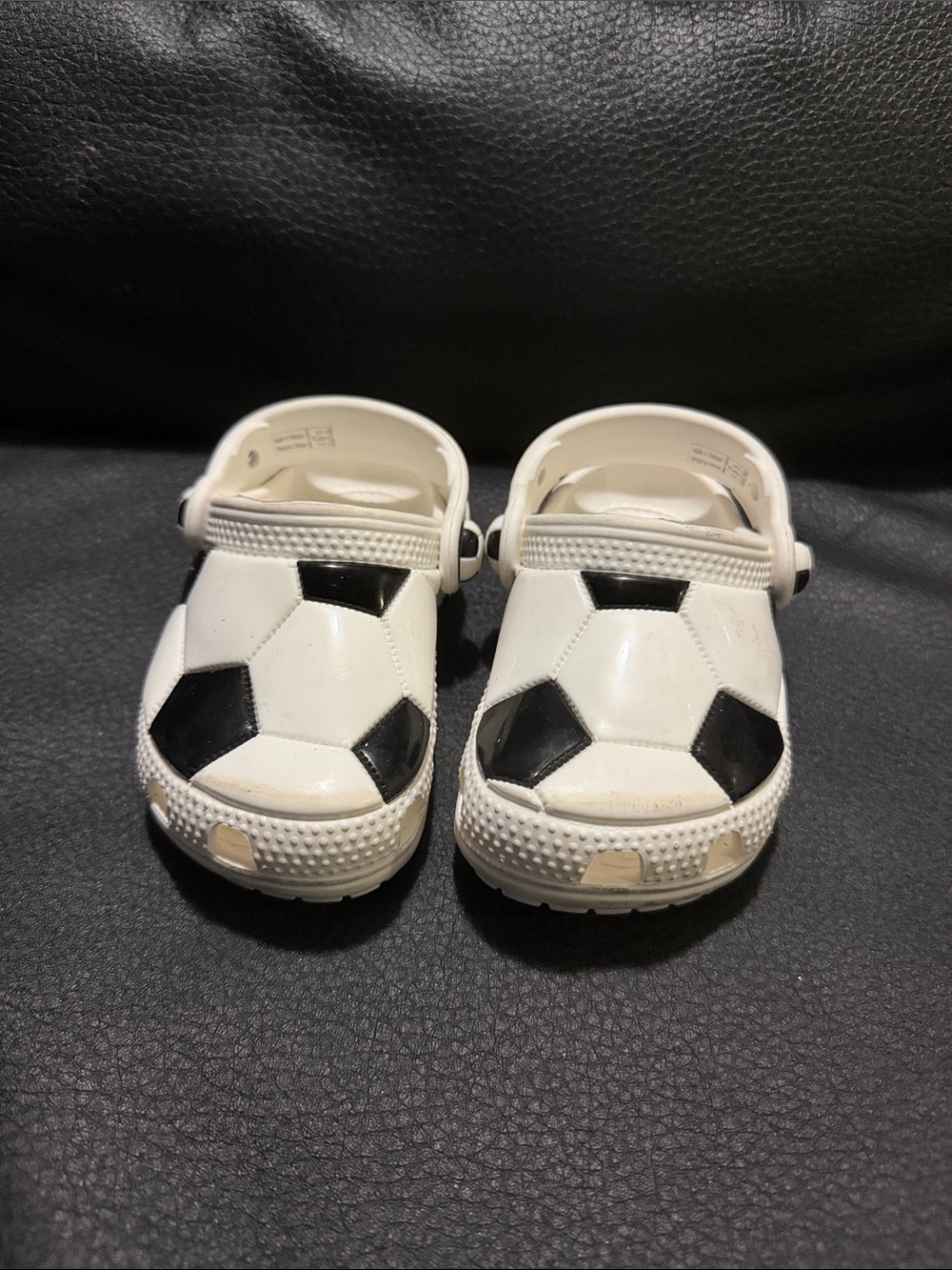 Kids White Soccer Clog Shoes - Unbranded